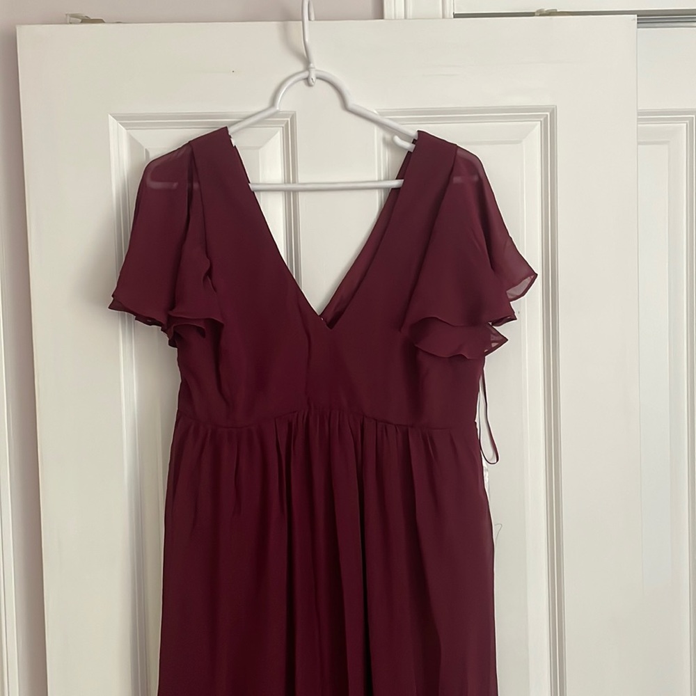 NWT Birdy grey Hannah Empire Dress size large